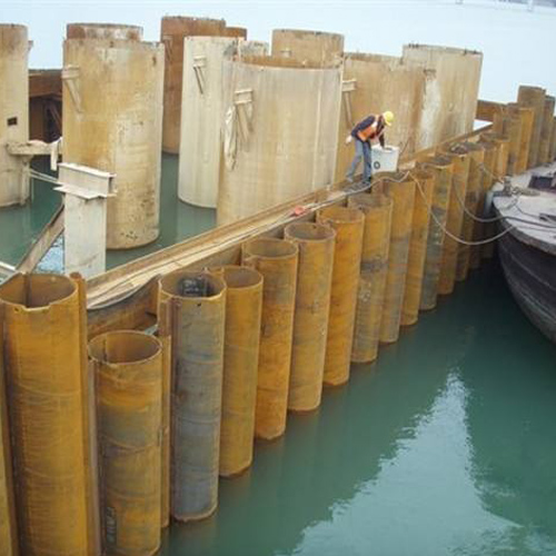 五家渠钢护筒现场安装